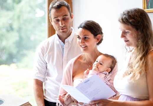 Familie mit Taufkind